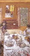 Edouard Vuillard Breakfast painting